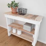 Blue Hill Slatted Hall Table / Shelves