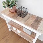 Blue Hill Slatted Hall Table / Shelves