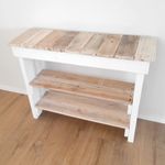 Blue Hill Slatted Hall Table / Shelves