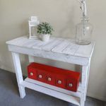 Blue Hill Slatted Hall Table / Shelves