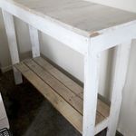 Blue Hill Slatted Hall Table / Shelves