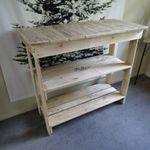 Blue Hill Slatted Hall Table / Shelves