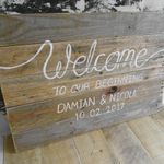 Wooden Welcome Sign