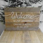 Wooden Welcome Sign