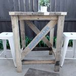 Industrial Cross Beam Bar Table
