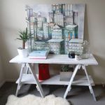 Reclaimed Trestle Hall Table