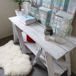 Reclaimed Trestle Hall Table