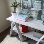 Reclaimed Trestle Hall Table