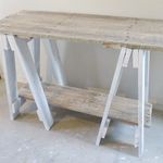 Reclaimed Trestle Hall Table