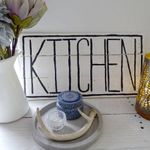 Distressed Wooden Kitchen Sign