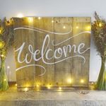 Wooden Welcome Sign