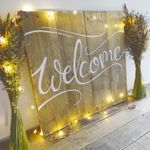 Wooden Welcome Sign