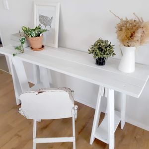 Fixed Trestle Work Desk