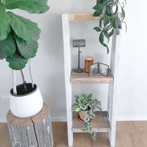 SOLD - Rustic Ladder Shelves - 3-Tiered