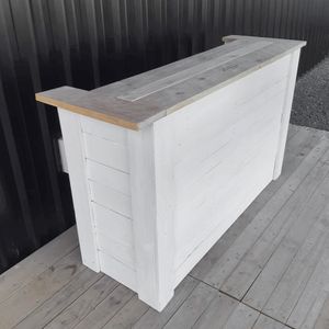 Salvaged Timber Serving Bar