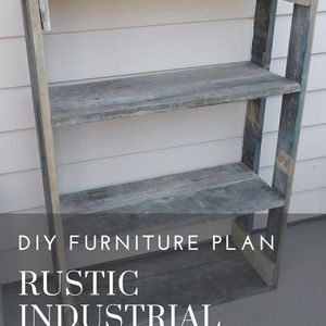 Rustic Industrial Pallet Shelves
