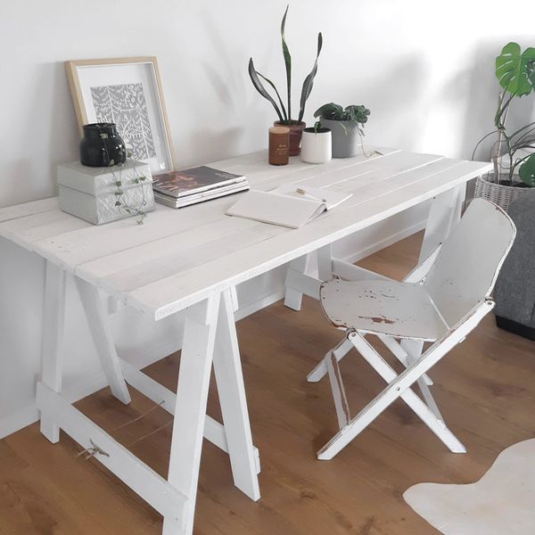 Reclaimed Wooden Trestle Desk