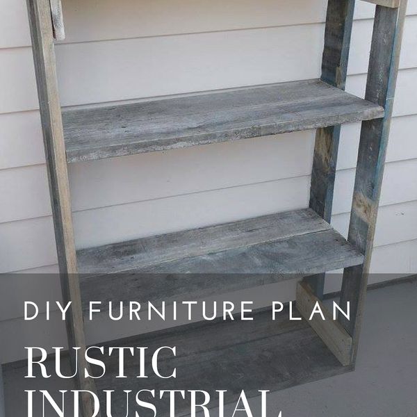 Rustic Industrial Pallet Shelves