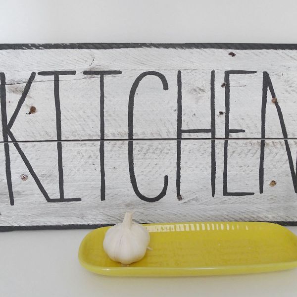 Distressed Wooden Kitchen Sign